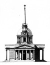 Головний фасад собору в Катеринославі. Проектне креслення
Ф. Санковського за матеріалами А. Захарова. 1820-і рр. Головний фасад собору в Катеринославі. Проектне креслення
Ф. Санковського за матеріалами А. Захарова. 1820-і рр.