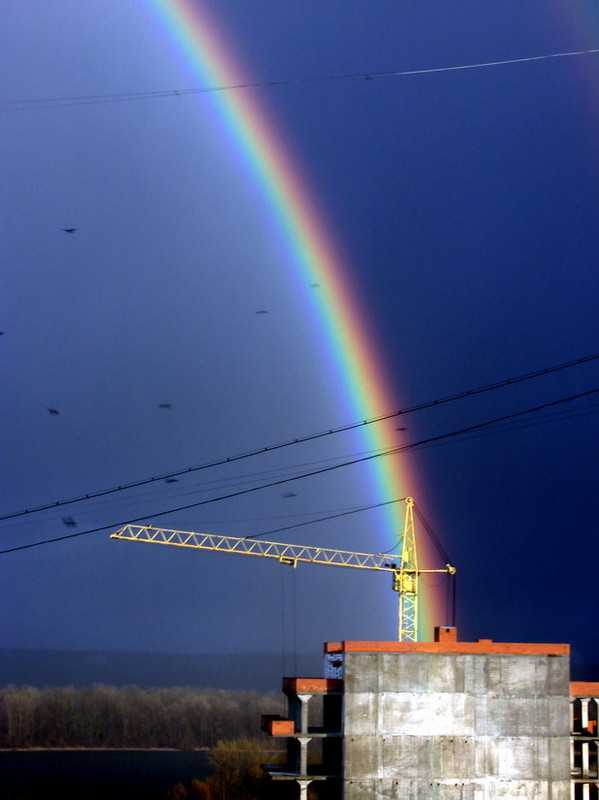 Creation of rainbow  