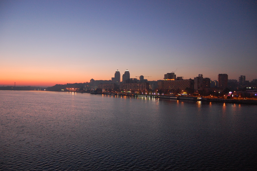 At dawn.  