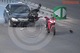 У Дніпрі на Слобожанському проспекті Kia врізалася у мотоцикліста, який зупинився на світлофорі: відео моменту ДТП