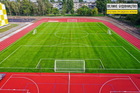 В Перещепино финиширует модернизация школьного стадиона